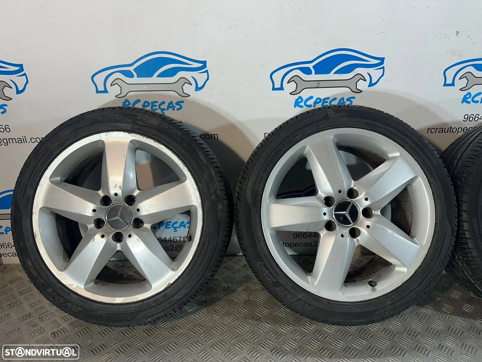 .Conjunto Jantes 17 Originais Mercedes-Benz SLK R171 5x112 - 5
