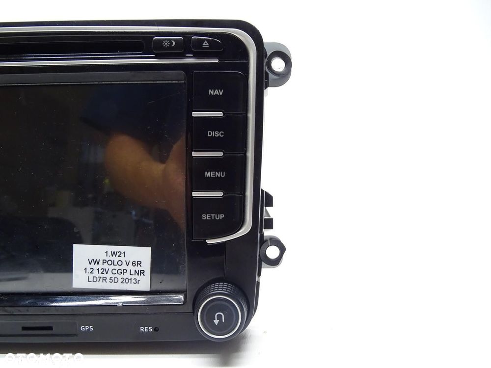 RADIO 2 DIN CZYTNIK KART SD CD GPS NAVI VW POLO V 6R - 3