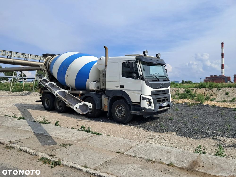 Volvo FMX 500 8X4 10m3 gruszka + 11m rynna hydrauliczna, ster radiowe, euro 6 - 1