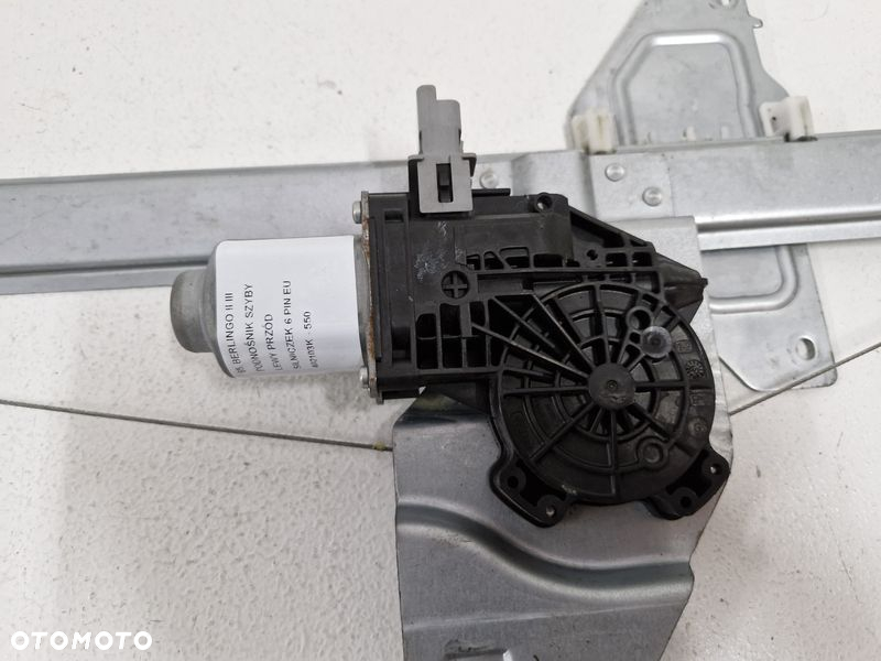 CITROEN BERLINGO II 2 III 3 PODNOŚNIK MECHANIZM SZYBY LEWY PRZÓD 6 PIN EU - 2