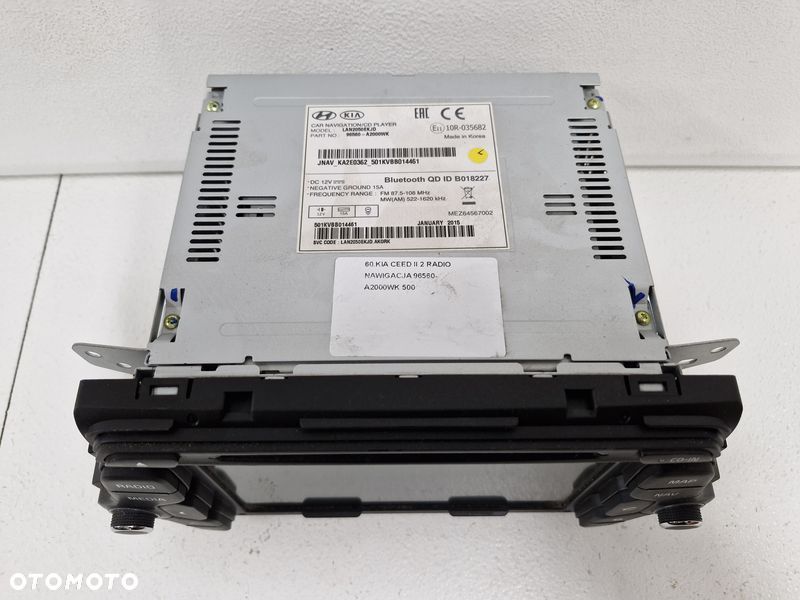 KIA CEED II 2 RADIO NAWIGACJA 96560-A2000WK - 5