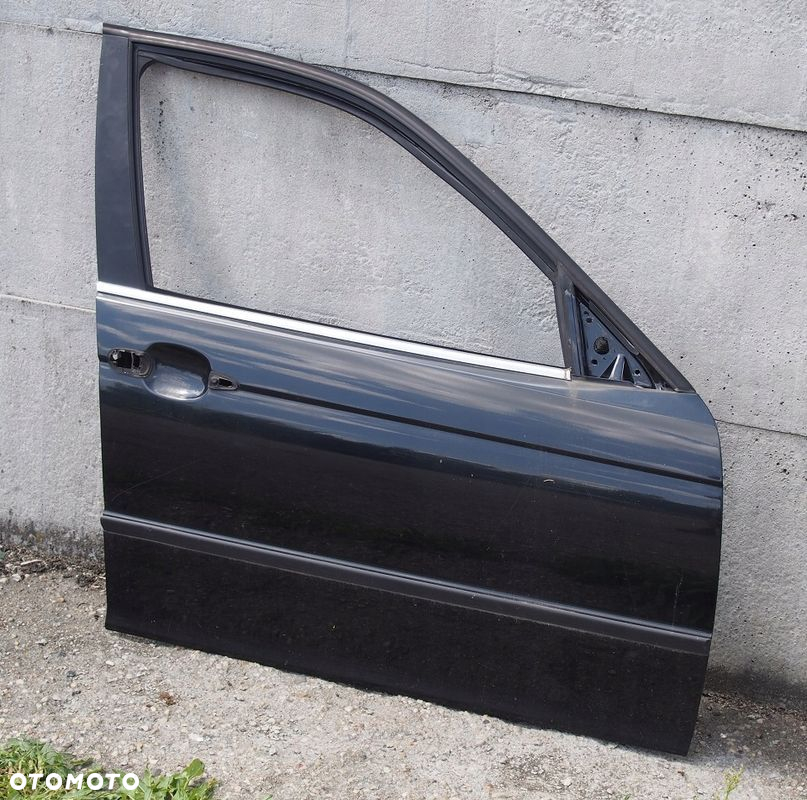 DRZWI PRAWE PRZÓD PRZEDNIE BMW 3 E46 CZARNE BLACK SAPPHIRE METALLIC - 4