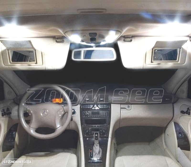 KIT COMPLETO DE 23 LÂMPADAS LED INTERIOR PARA MERCEDES E CLASE W212 SEDAN COUPE CONVERTIBLE 09-15 - 5