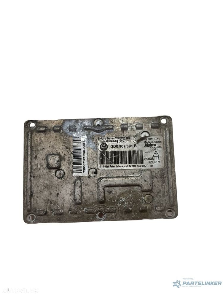 Balast faruri cu xenon dreapta fata VOLKSWAGEN PASSAT 3C2 2005 - 2010, PEUGEOT 407 6D_ 2004 - > 3d0907391b - 2
