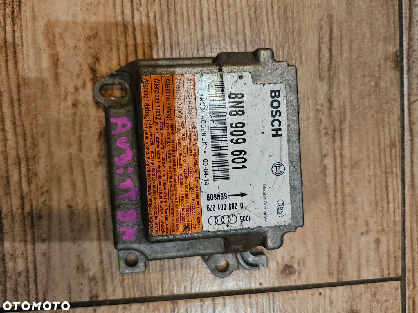 DESKA KOKPIT AIRBAG KONSOLA AUDI TT 8N 00 EU - 5