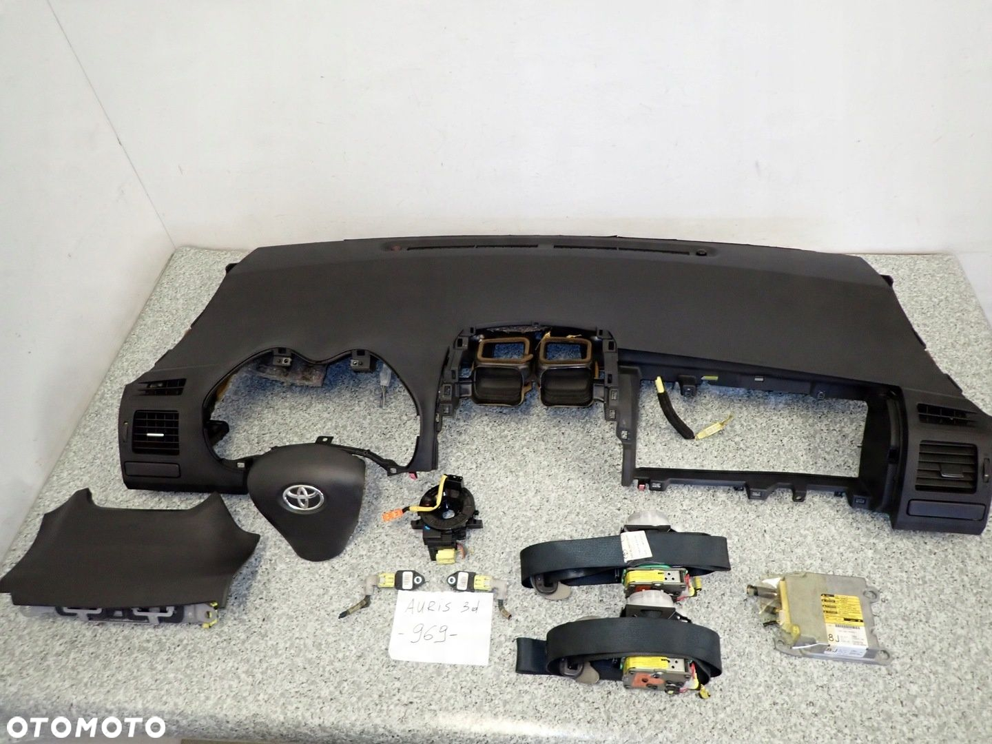 TOYOTA AURIS I E15 3D 07- PODUSZKI POWIETRZNE ZESTAW EUROPA SRSY AIRBAG - 2