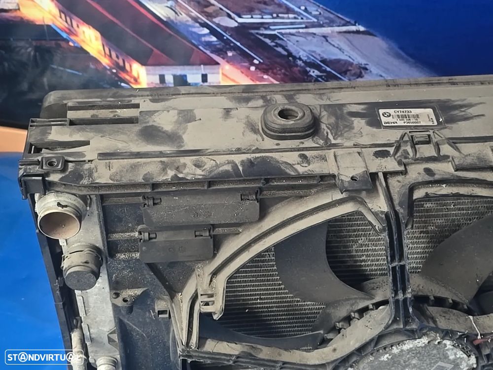 Conjunto de Radiadores + Ventoinha ORIGINAIS BMW Série 7 F01 F02 3.0d 2008+ - 8
