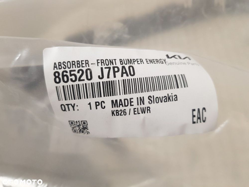 NOWY ORYGINALNY ABSORBER PRZEDNI ZDERZAK PRZÓD KIA XCEED X-CEED LIFT 21-25 86520J7PA0 - 7