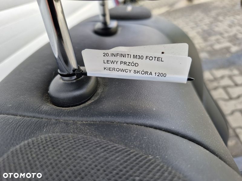 infiniti m30 fotel lewy przód przedni kierowcy skóra skórzany - 10
