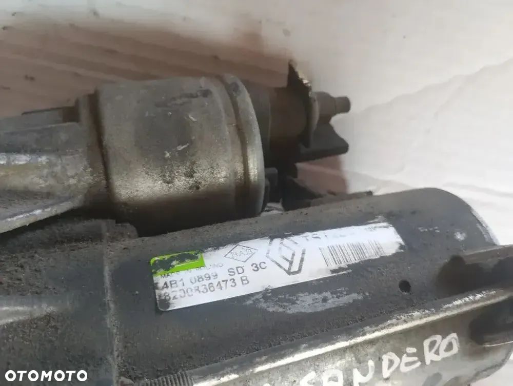 DACIA SANDERO I 08-12 r. 1,5 DCI rozrusznik VALEO 8200836473B ** - 3