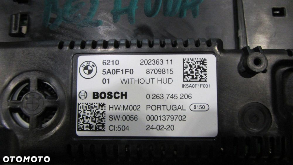 BMW X3 G01 G20 G30 ZESTAW WSKAŹNIKÓW LICZNIK ZEGARY VIRTUAL COCKPIT 5A0F1F0 - 7