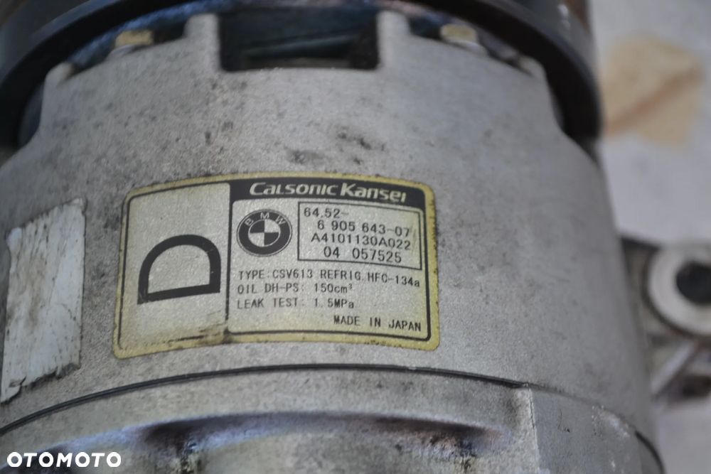 BMW E46 E81 E83 E87 E90 E91 2,0 D SPRĘŻARKA KOMPRESOR KLIMATYZACJI 6905643 - 3