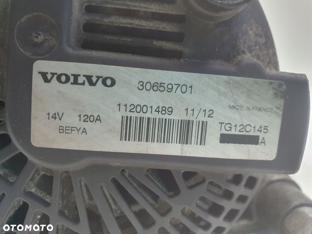 ALTERNATOR Volvo S40 II V50 1.6 D D2 _ 120A 30659701 oryginał - 2