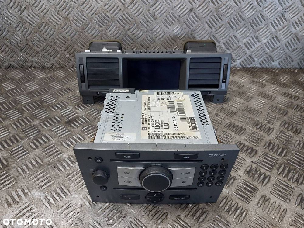 RADIO ODTWARZACZ + WYŚWIETLACZ OPEL VECTRA C 13188477 24461297 ID: 238324 - 1