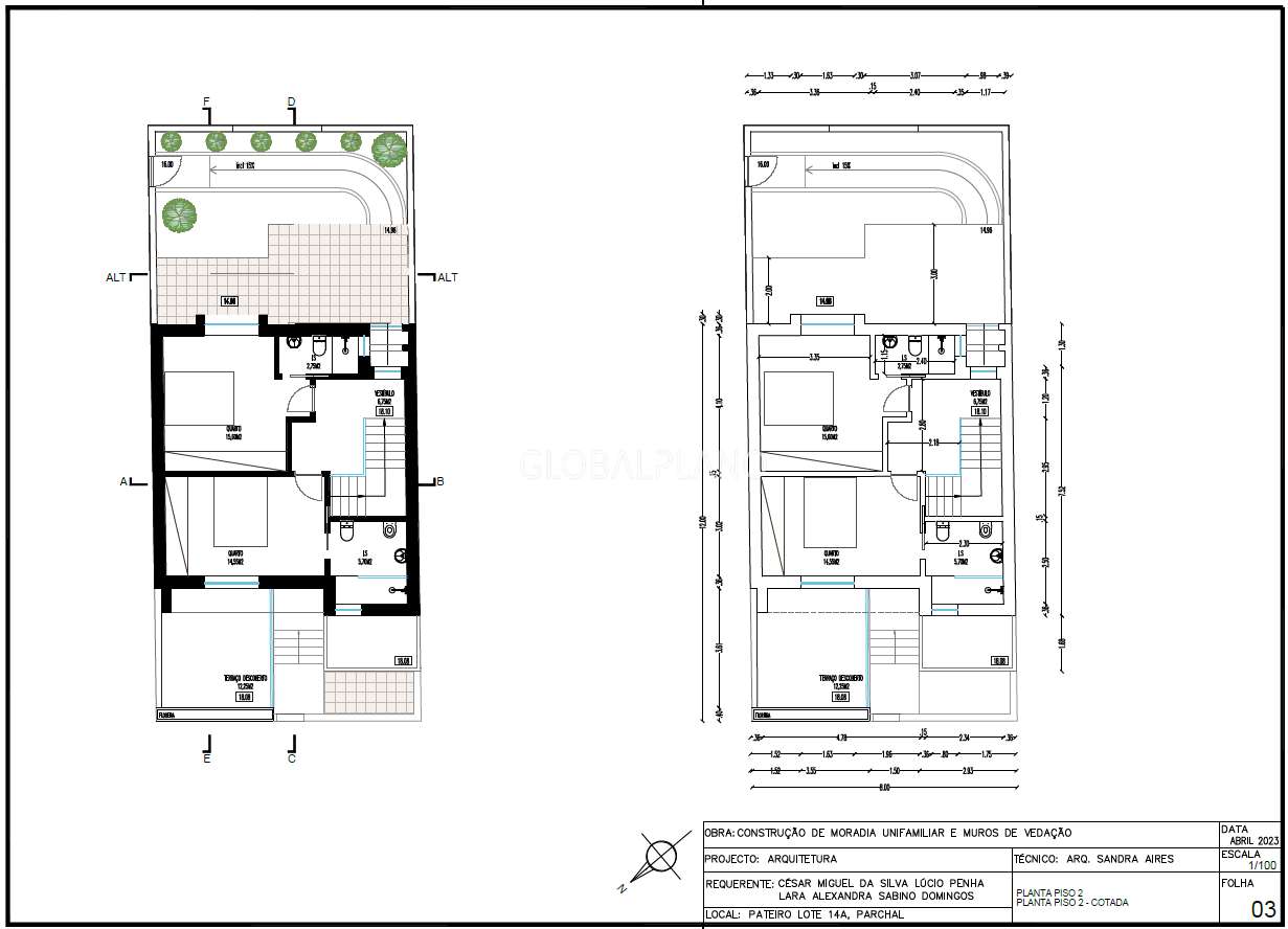 Moradia de dois pisos T2+1 em construção no Parchal - Grande imagem: 3/6