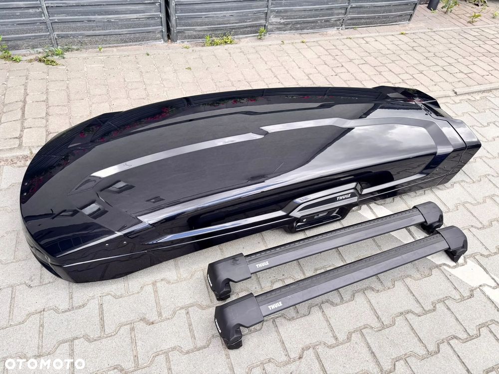 BAGAŻNIK DACHOWY BAGAŻOWY BOKS KUFER NA DACH THULE VECTOR ALPINE + RELINGI - 1