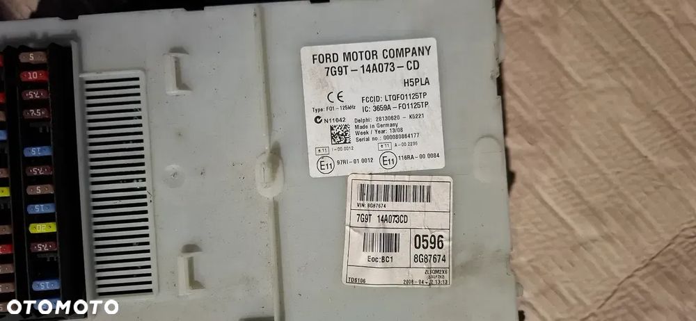 FORD GALAXY II MK3 S-MAX MK1 MONDEO MK4 MODUŁ BCM BSI 2008 R 7G9T-14A073-CD - 2