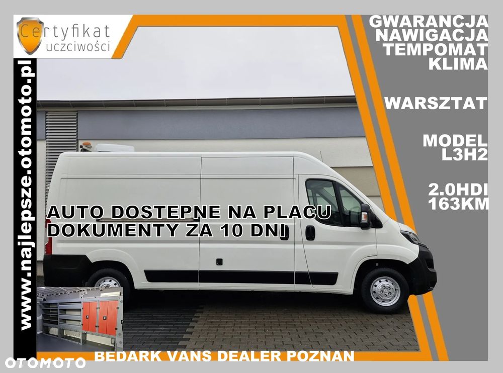 Citroën Jumper, L3H2, Warsztat, nawigacja, klima, tempomat - 2