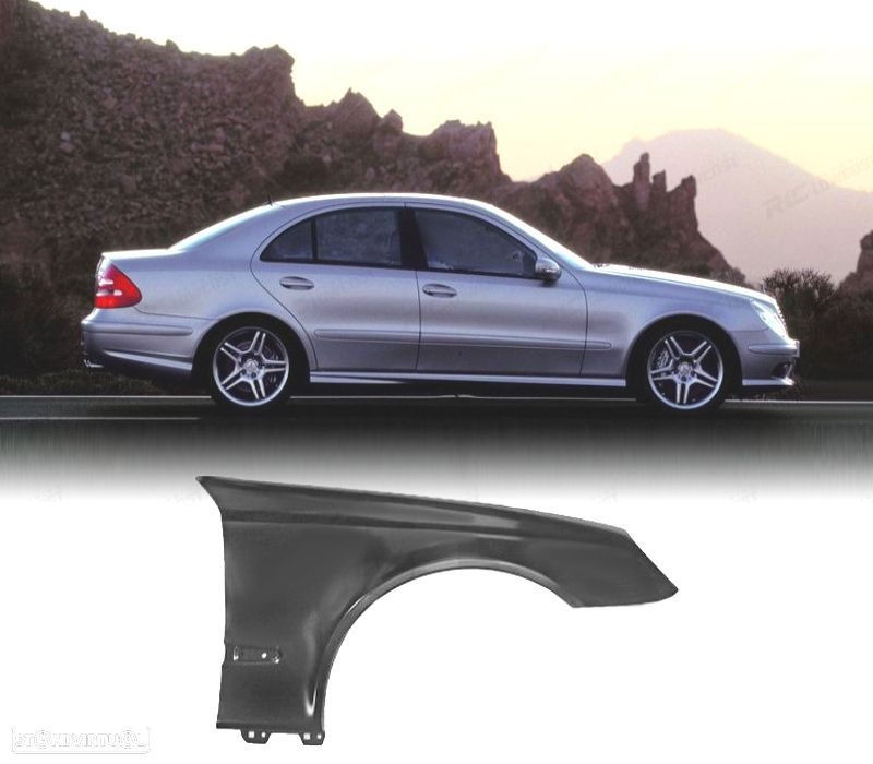 GUARDA-LAMAS DIR PARA MERCEDES CLASSE E W211 02-09 ALUMINIO - 1