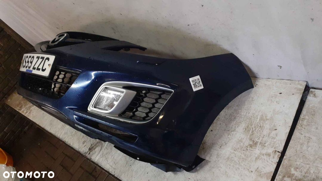 + ZDERZAK PRZÓD PRZEDNI DO MAZDA 6 GH II 2 SPRYSKIWACZE LAMP XENON 35J GRANAT GRANATOWY HALOGENY - 3