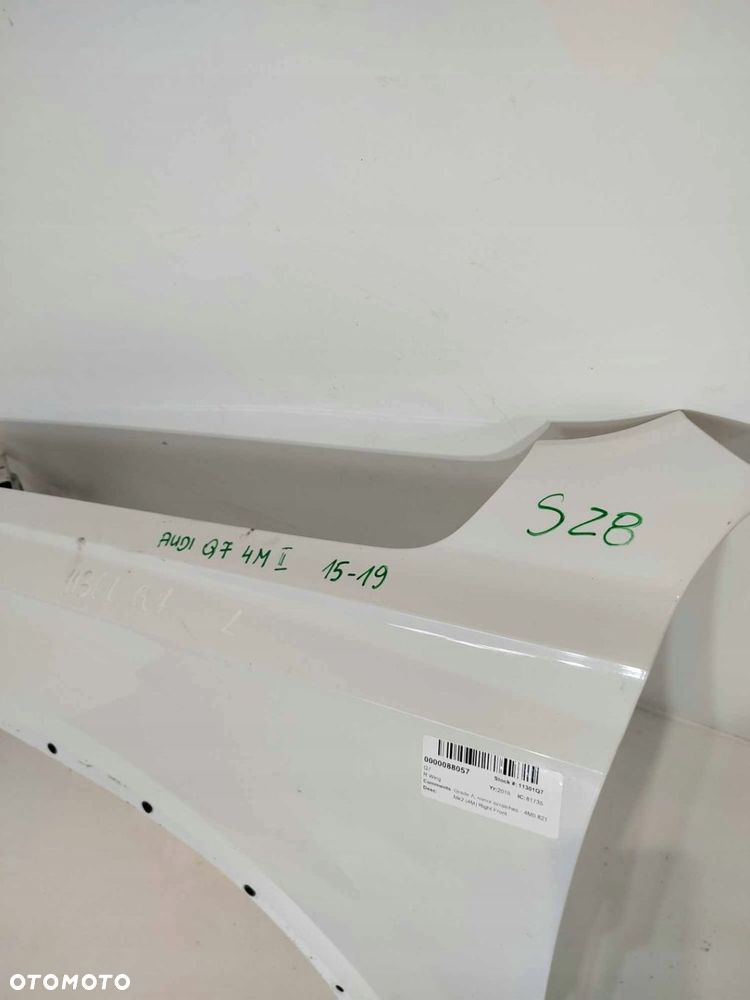 BŁOTNIK LEWY PRZEDNI AUDI Q7 II 4M 15-19 - 4