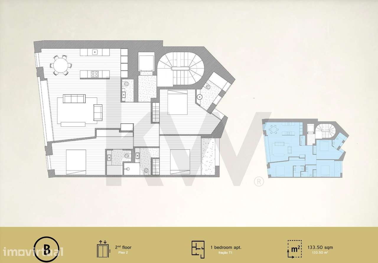 Apartamento T1+2 com 133,5 m2 no 2.º andar | Empreendimento novo no Po - Grande imagem: 4/9