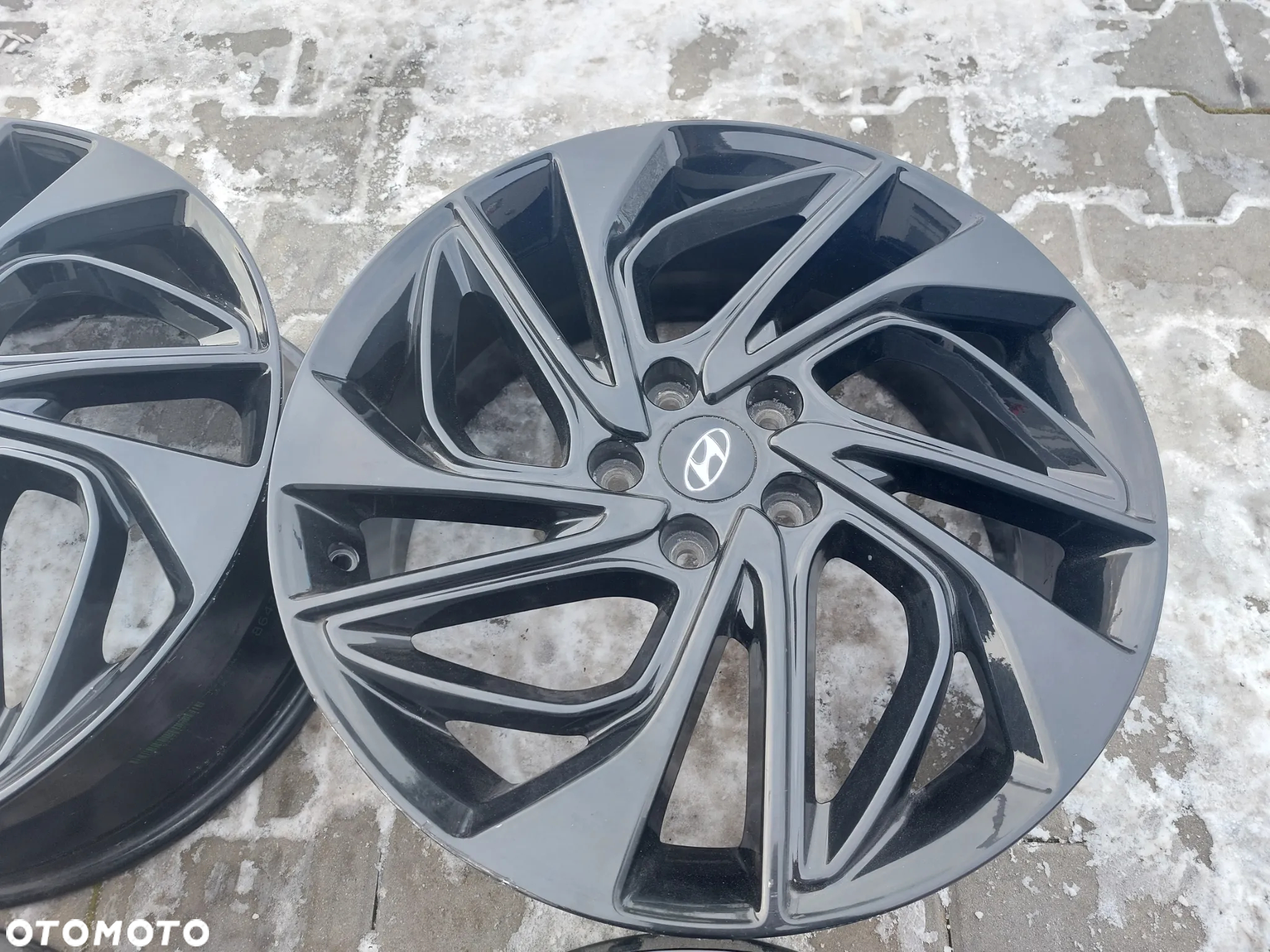 HYUNDAI TUCSON III SANTA FE III KONA IX35 FELGI ALUMINIOWE R19 7.5J ET53 5X114.3 N-LINE ORYGINAŁ PROSTE JAK NOWE - 4