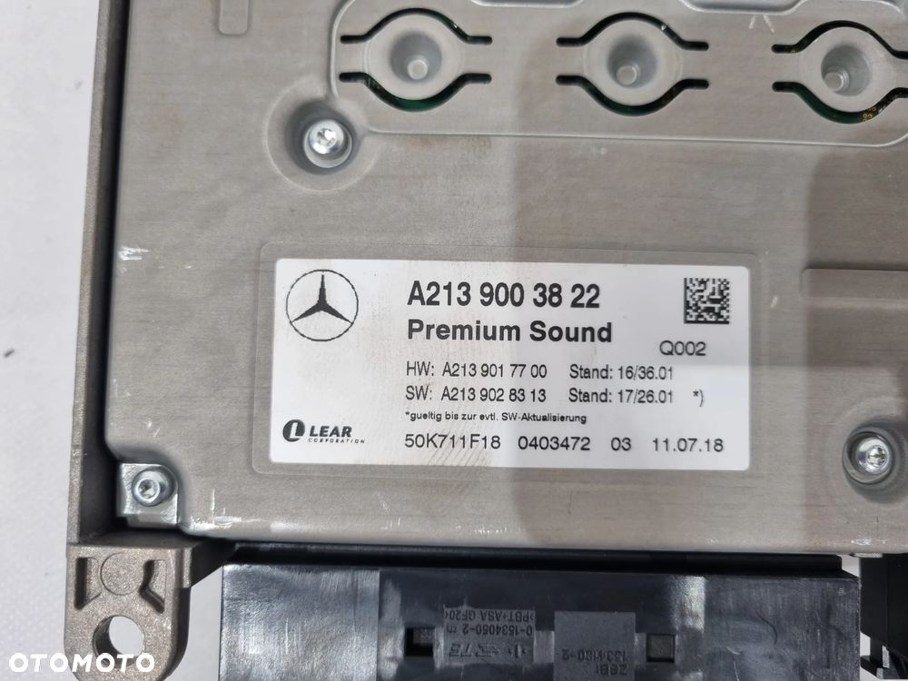 MERCEDES W213 W222 W238 W257 WZMACNIACZ BURMESTER A2139003822 - 5