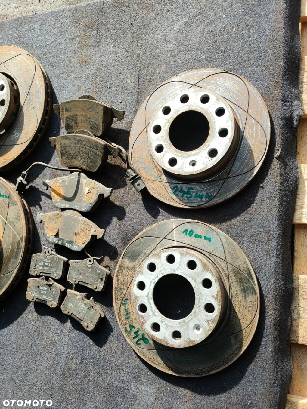 TARCZE PRZÓD  TYŁ ATE Nacinane POWER DISC 288mm/245mm A4 B6 b7 Exeo 500Km - 3