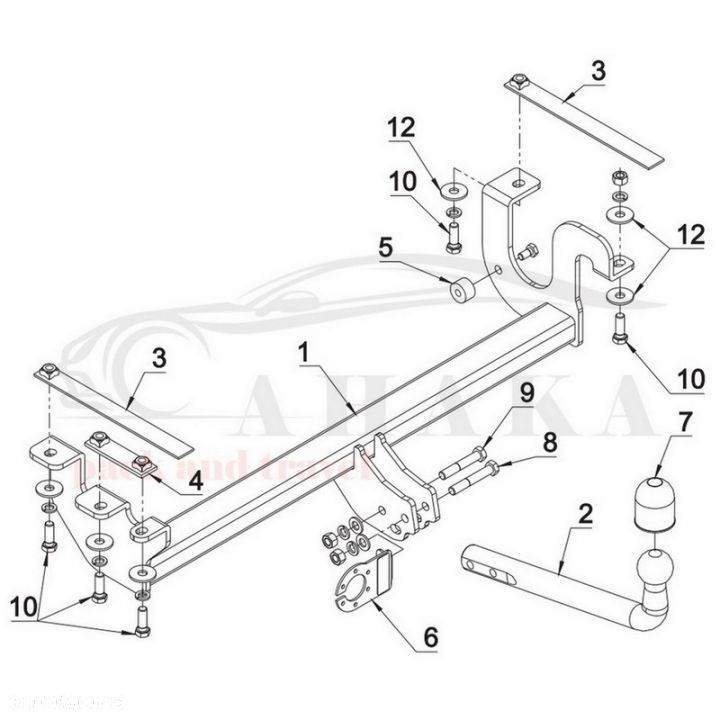 Hak Holowniczy Odkręcany Do Suzuki Jimny 1998-2018 - 2