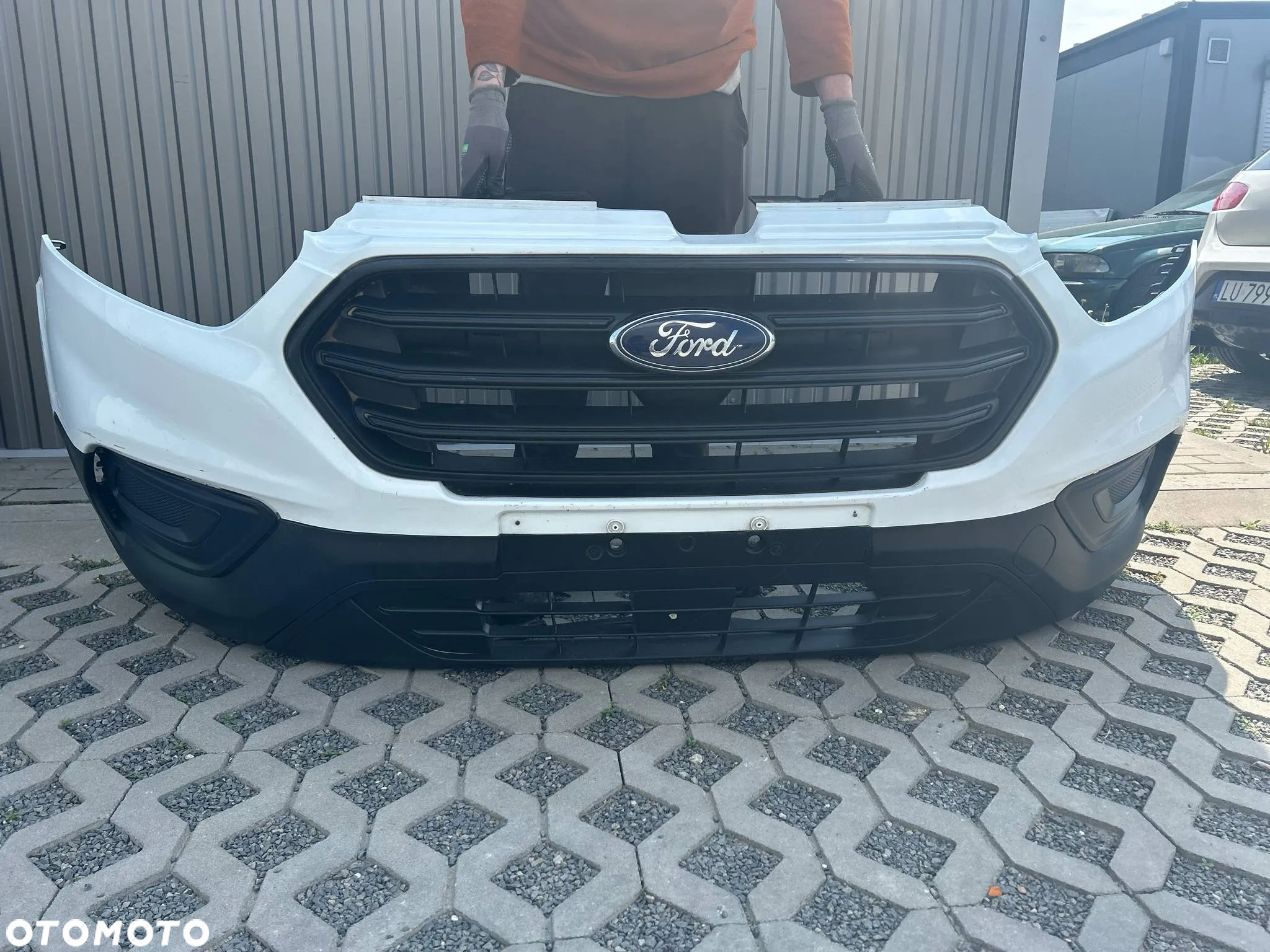 Ford Transit Custom MK8 FL Zderzak kompletny frozen WHT 2020 rok - 5