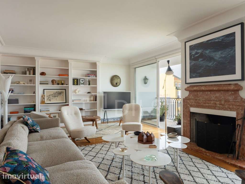 Apartamento T2 com terraço com vista rio, na Lapa, Lisboa - Grande imagem: 2/20