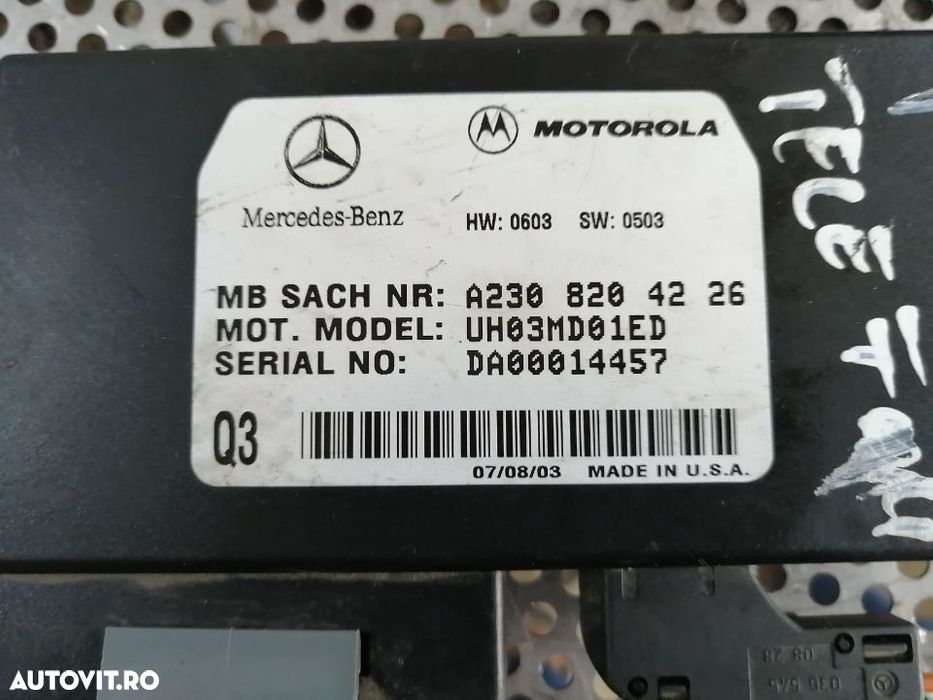 Modul Telefon Mercedes C Class W203 Livram Oriunde Modul Telefon Mercedes C Class W203 Livram Oriund - 3