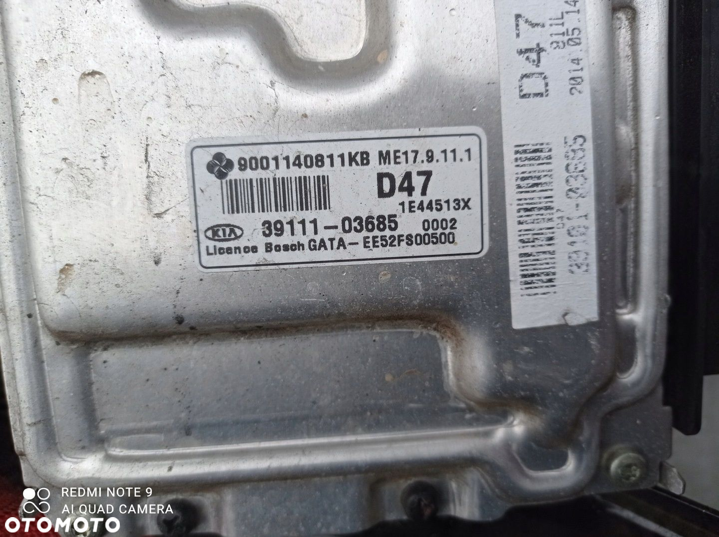 Komputer Silnika Kia Picanto II 11- 39111-03685 - 2