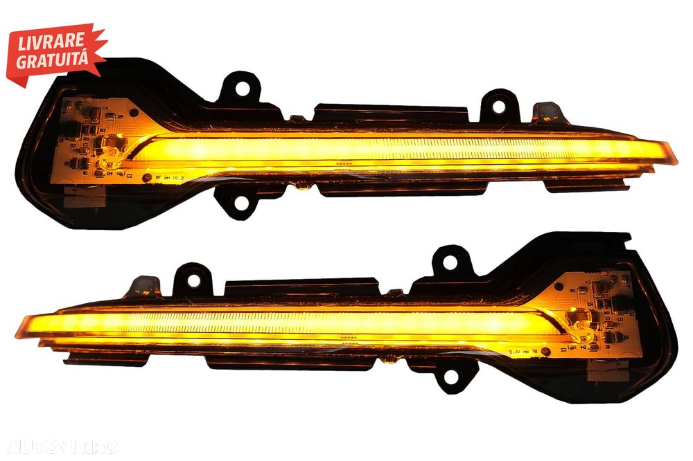 Indicator Dinamic Full LED pentru Oglinda Osram LEDriving DMI Seat Leon 5F (2012-)- livrare gratuita - 1