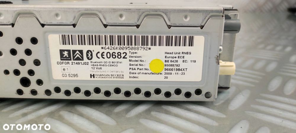 96661984XT radio fabryczne nawigacja bluetooth CITROEN PEUGEOT 3008 5008 - 6