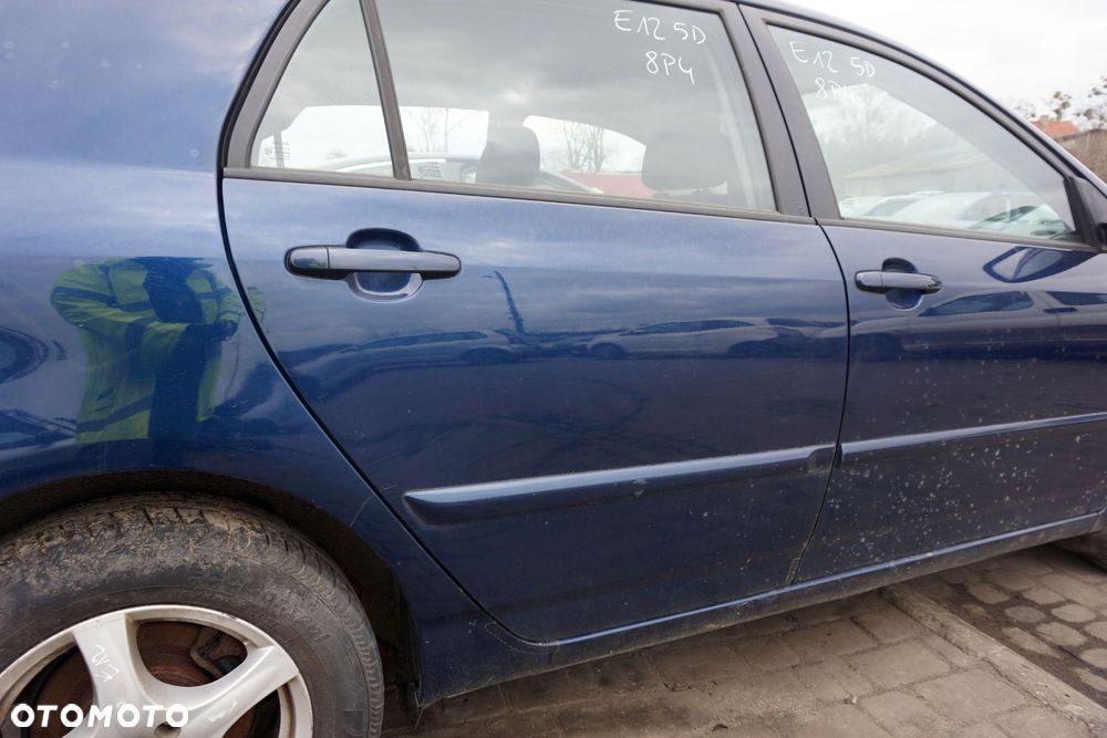 DRZWI TYLNE PRAWE COROLLA E12 LIFT 5D HB 8P4  GRANATOWY TOYOTA 2004-2007 - 4