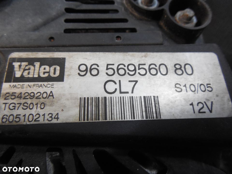 ALTERNATOR PEUGEOT CITROEN JUMPY 1.9 HDI 9656956080 CL7 - 4