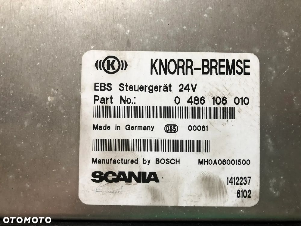 STEROWNIK KOMPUTER MODUŁ ABS EBS SCANIA 1412237 0486106010 - 2