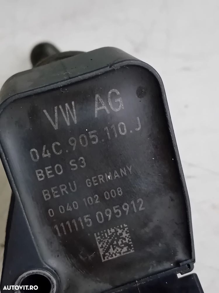 Bobina Inductie Vw Golf 7 Caddy Skoda Seat Leon Audi A3 8V 1.4 TSI CPW An 2012-2020 Cod 04C905110J - 4