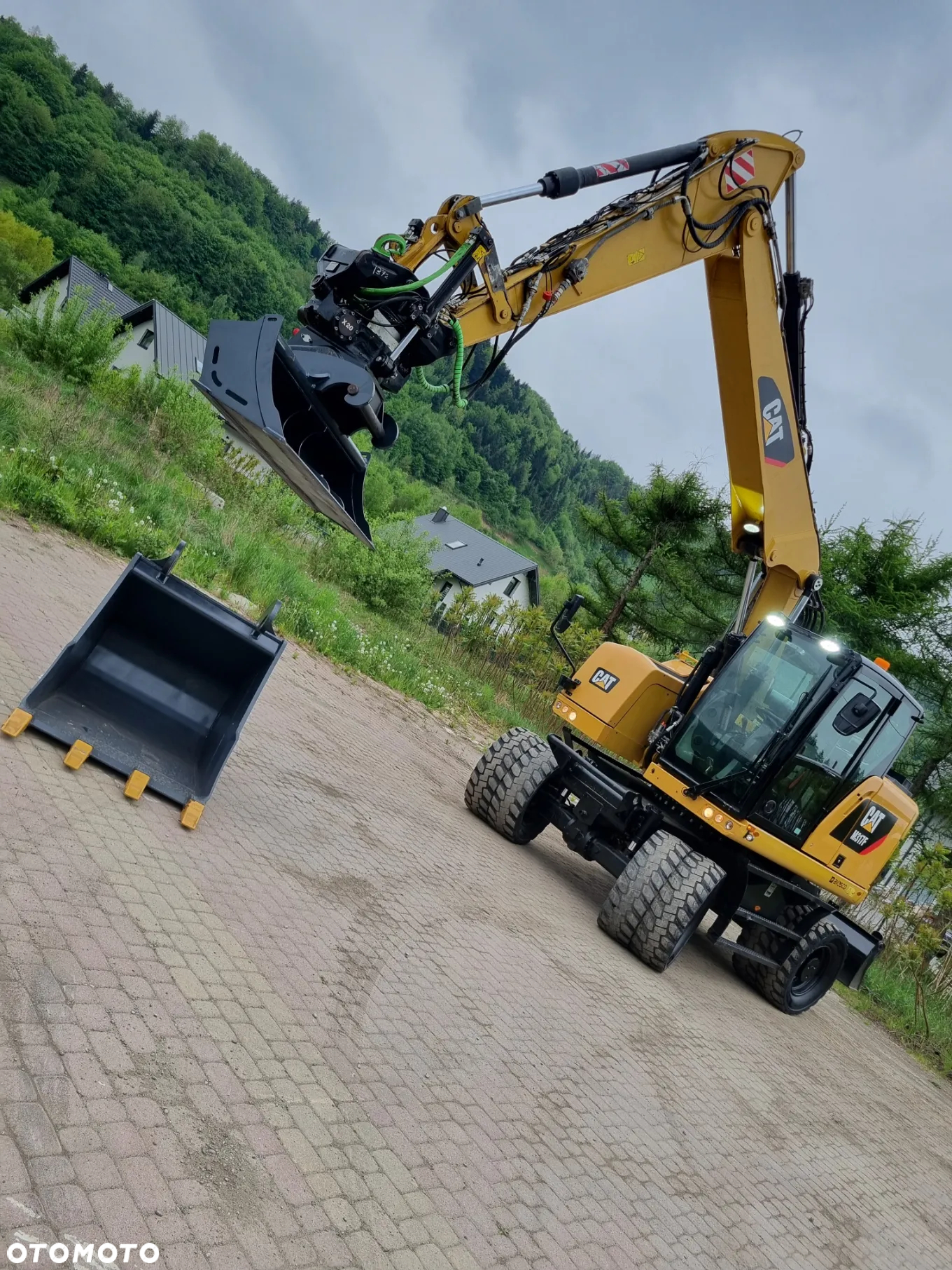 Caterpillar M317F Koparka Gąsienicowa 19 ton z Głowicą Obrotowo-Uchylną Steelwrist X20 Jak Nowa Z Norwegii - 2