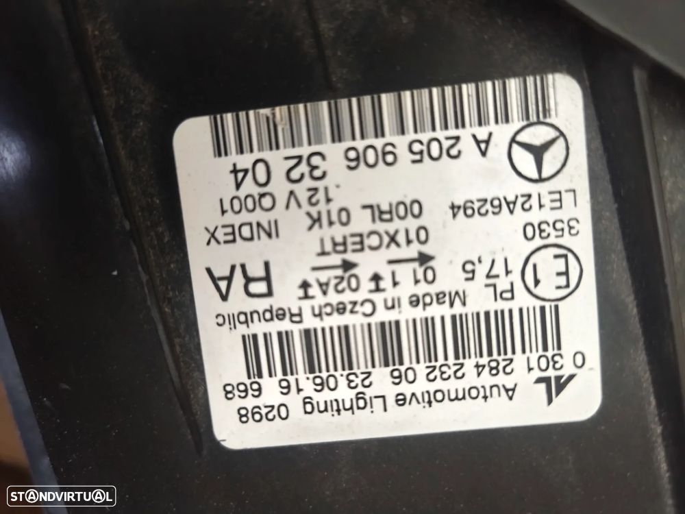 Farol Led direito classe C W205 ILS ADAPTATIV - 3