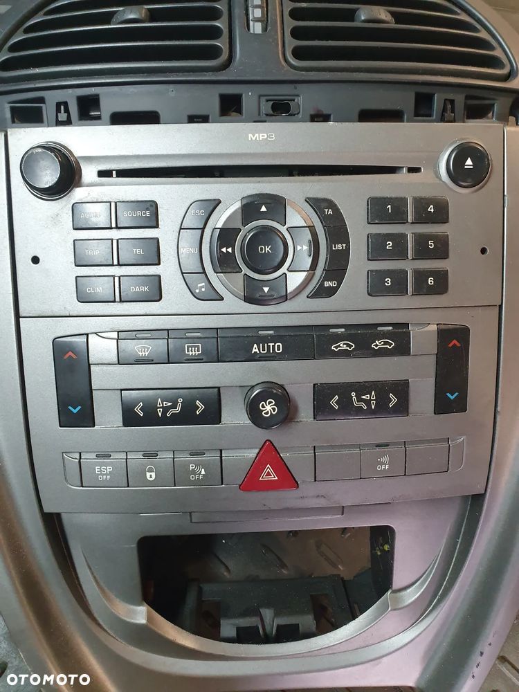 RADIO CD CITROEN C5 II 2004-2008 LIFT 9660647977 + RAMKLA PANEL KOMPLET - 2