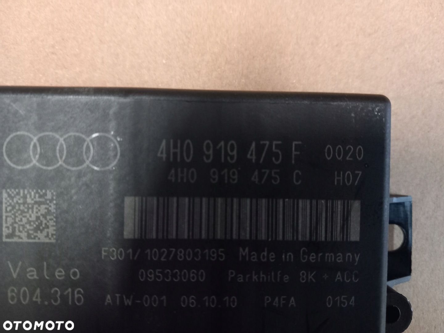 AUDI A8 D4 MODUŁ STEROWNIK PARKOWANIA 4H0919475F - 2