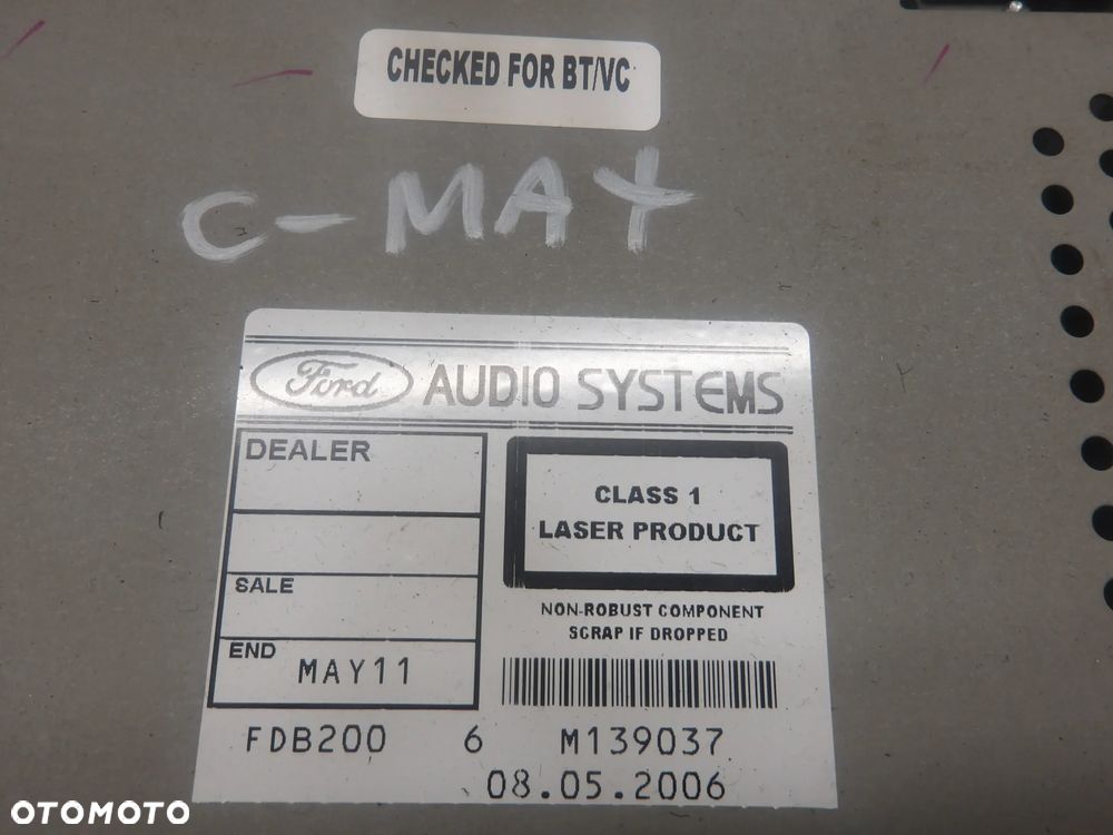 FORD C-MAX 03-07 2.0B RADIO 6S61-18C815-AG - 7