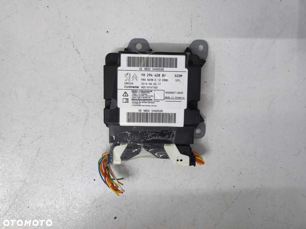 moduł sterownik sensor poduszek citroen c3 iii 3 - 2
