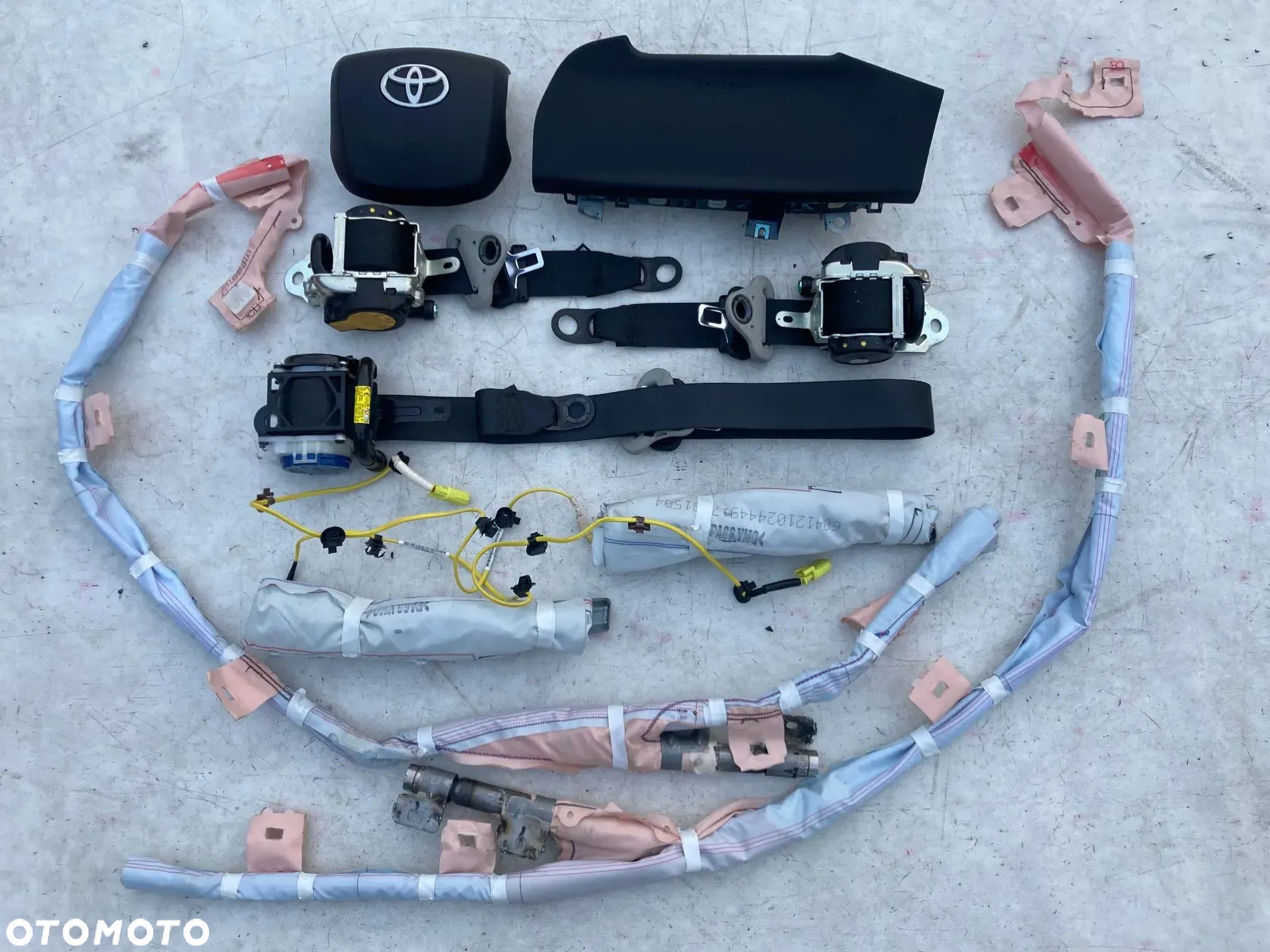 TOYOTA HILUX COROLLA E21 C-HR bZX4 MIRAI RAV4 CAMRY LAND CRUISER  PROACE CROSS AIRBAG SRS AIR BAG KURTYNA KURTYNY PODUSZKA FOTELOWA NAPRAWA REGENERACJA DESKA KONSOLA FOTELA W FOTEL Raz2 PAS PASY USA EU KANADA - 1