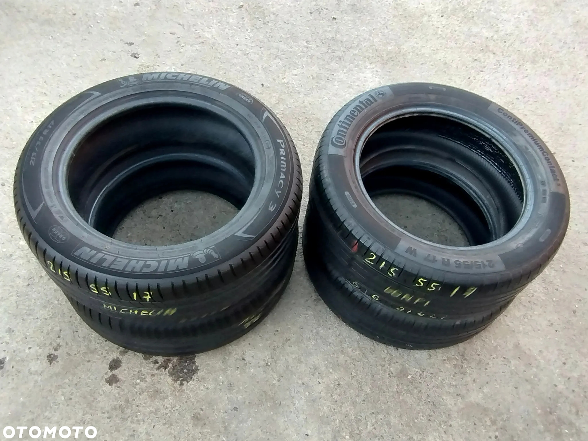 215/55R17 OPONY LETNIE Lato CONTINENTAL ContiPremiumContact 5 6mm PIRELLI CINTURATO P7 Legnica ALU-RAD 215/55 - 13