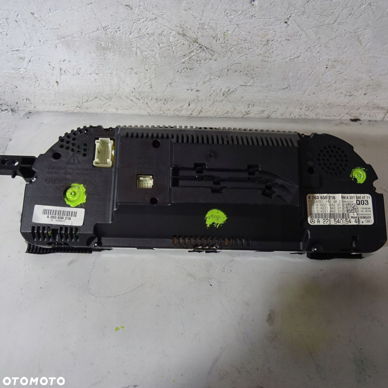 MERCEDES S420 W221 4.0CDI LICZNIK A2215405448 0263650216 - 2