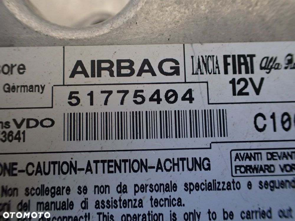 MODUŁ AIRBAG FIAT BRAVO II 1.9 - 2
